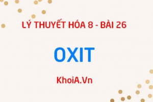 Oxit là gì, Công thức hóa học của oxit axit oxit bazo, cách phân loại và gọi tên Oxit - Hóa 8 bài 26